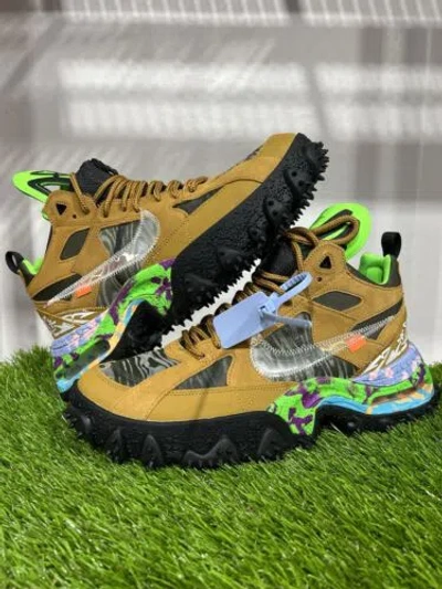 Pre-owned Nike Size 10.5 -  Off-white X Air Terra Forma Wheat In Brown