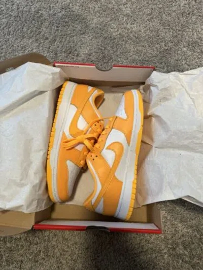 Pre-owned Nike Size 11 -  Dunk Low Laser Orange W