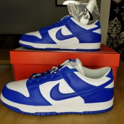 Pre-owned Nike Size 11 -  Dunk Low Retro Sp Kentucky Dunk 2020/22- Cu1726 100 In Blue