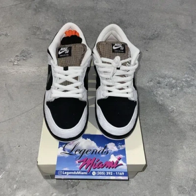 Pre-owned Nike Size 11 -  Sb Dunk Low X Tightbooth White 100% Authentic