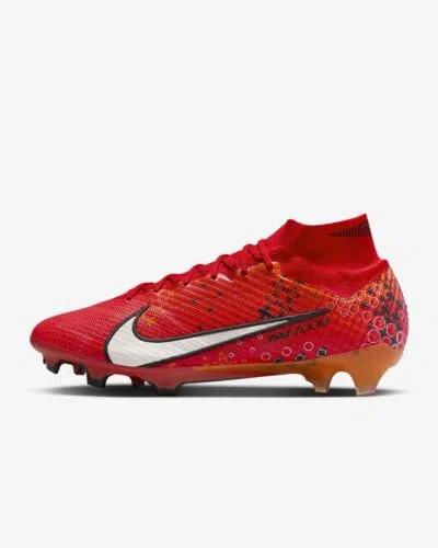 Pre-owned Nike Size 11  Zoom Superfly 9 Elite Mercurial Mds Cr7 Fg Soccer Boot Fd1157-600 In Red