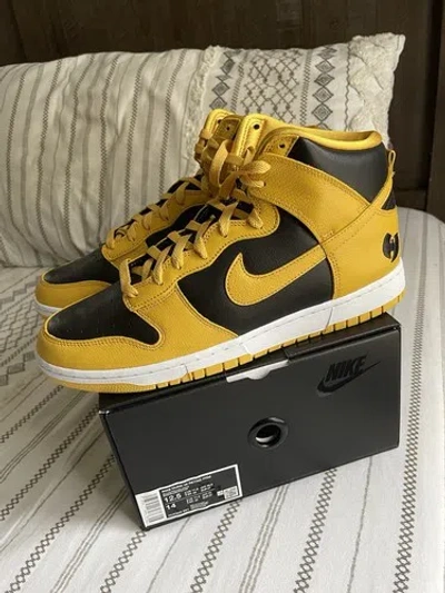 Pre-owned Nike Size 12.5 -  Wu-tang X Dunk Retro Premium 2024 High Yellow