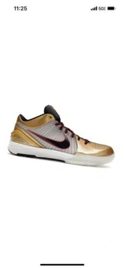 Pre-owned Nike Size 13-  Zoom Kobe 4 Protro 2024 Gold Medal