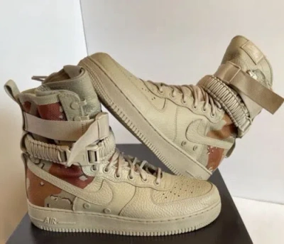 Pre-owned Nike Size 13  Sf Af1 Air Force 1 Desert Camo 2016 Boot 864024-202