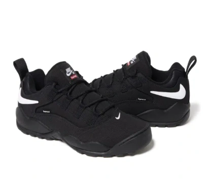 Pre-owned Nike Size 13 ? Supreme X  Sb Darwin ? Black ? Fq3000-001 ? Confirmed