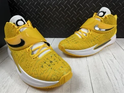 Pre-owned Nike Size 17-  Kd 14 Tb Promo Yellow La Lakers Kobe Dm5040-700 Basketball Shoes