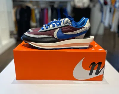 Pre-owned Nike Size 6 -  Ldwaffle X Sacai X Undercover Night Maroon Team Royal