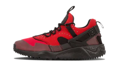 Pre-owned Nike Size 6.5 Men Air Huarache Utility Running Shoes 806807 600 Gym Red Black