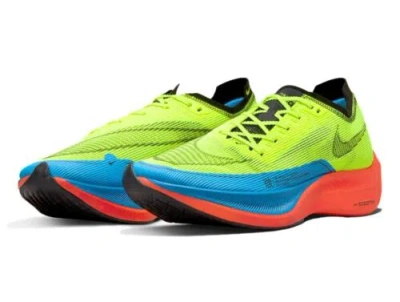 Pre-owned Nike Size 7 -  Men's Zoomx Vaporfly Next% 2 'steve Prefontaine Volt' Dv3030-700 In Green