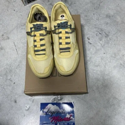 Pre-owned Nike Size 8 -  Air Max 1 X Travis Scott Saturn Gold With Og Box-fast Shipping