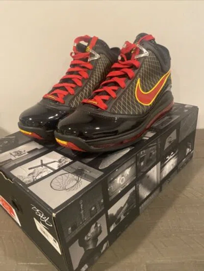 Pre-owned Nike Size 8.5 -  Air Max Lebron 7 Fairfax In Black