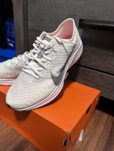 Pre-owned Nike Size 9 And Size 6 -  Zoom Pegasus Turbo 2 Aw In White