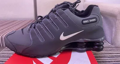Pre-owned Nike Size 9.5 42 Eu -  Shox Nz Dark Grey In Gray