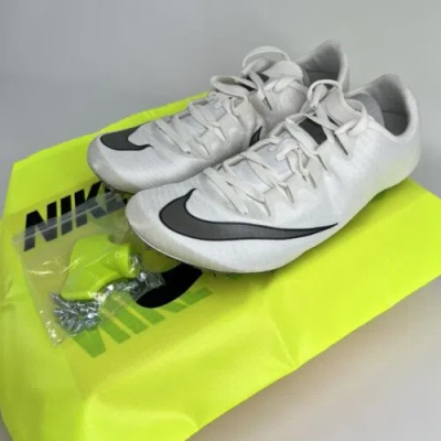 Pre-owned Nike Size M9.5/w11  Superfly Elite Men's “phantom” Spikes Track Field 835996-001 In White