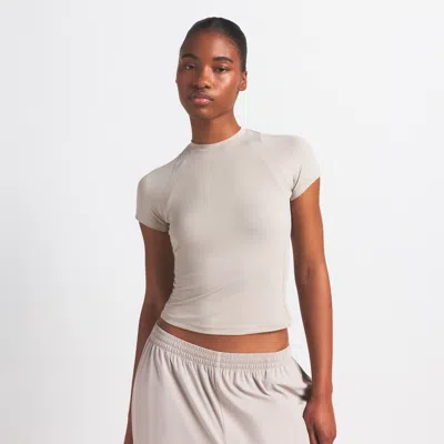 Nike Skims Airy Women's Baby T-shirt In Gray