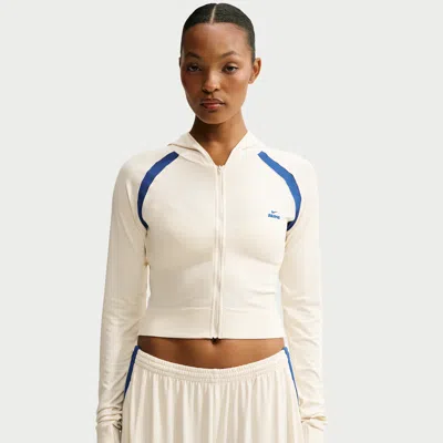 Nike Skims Stretch Knit Women's Full-zip Baby Hoodie In Neutral