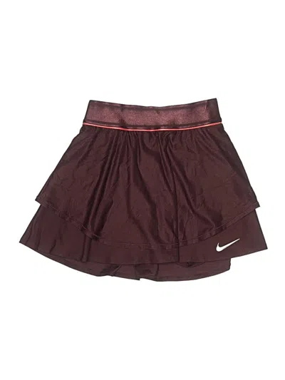 Pre-owned Nike Skort In Burgundy