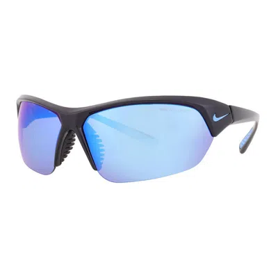 Nike Skylon Ace Mini Sunglasses With Blue Mirror Lens In Black