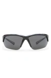 Nike Skylon Ace Square Sunglasses In Black/grey