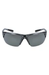 Nike Skylon Ace Square Sunglasses In Wolf Grey/grey Silver Flash