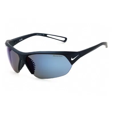 Nike Skylon Ace Sunglasses With Blue Mirror Lenses In Black