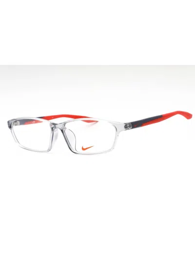 Nike Sleek Rectangular Eyeglasses 57 Eye Size In Red