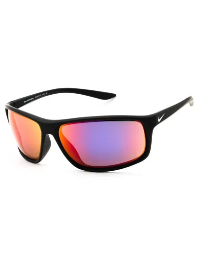 Nike Sleek Rectangular Unisex Sunglasses In Black