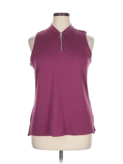 Pre-owned Nike Sleeveless Blouse In Burgundy