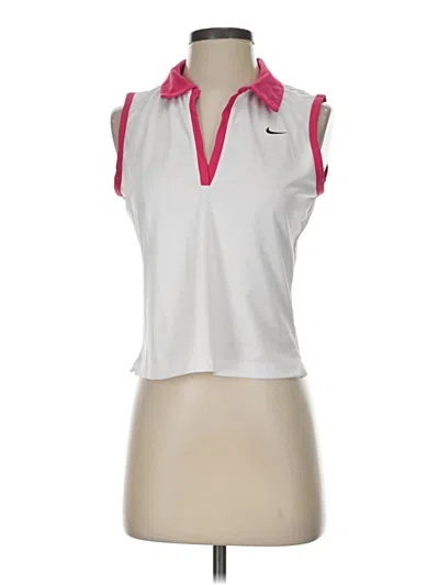 Pre-owned Nike Sleeveless Blouse In White