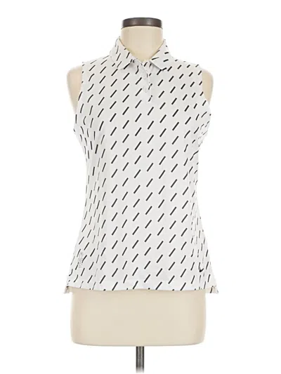 Pre-owned Nike Sleeveless Blouse In White