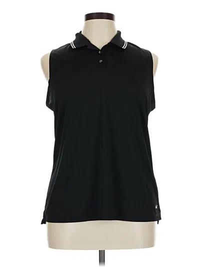 Pre-owned Nike Sleeveless Button Down Shirt In Black