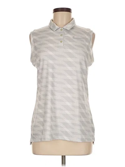 Pre-owned Nike Sleeveless Button Down Shirt In Gray