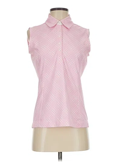 Pre-owned Nike Sleeveless Button Down Shirt In Pink