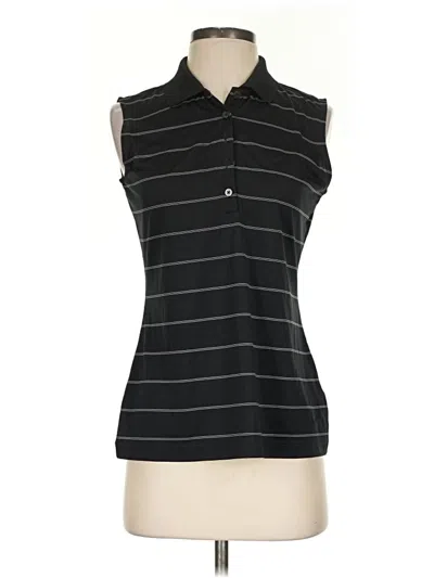 Pre-owned Nike Sleeveless Polo Shirt In Black