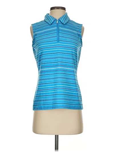 Pre-owned Nike Sleeveless Polo Shirt In Blue