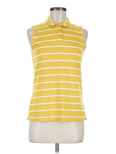 Pre-owned Nike Sleeveless Polo Shirt In Yellow
