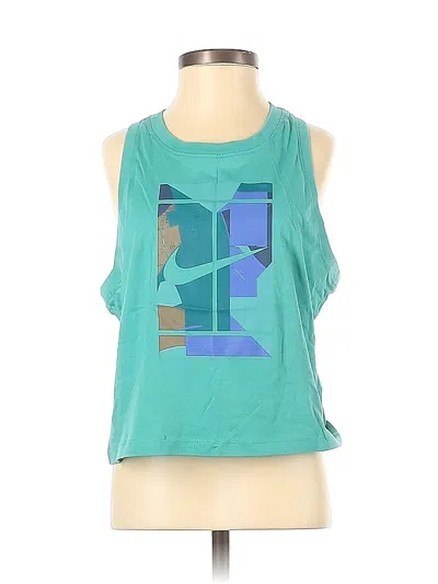 Pre-owned Nike Sleeveless T-shirt In Blue