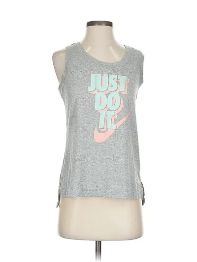 Pre-owned Nike Sleeveless T-shirt In Gray