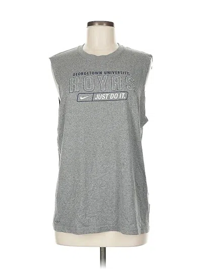 Pre-owned Nike Sleeveless T-shirt In Gray