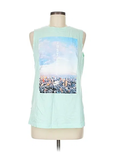 Pre-owned Nike Sleeveless T-shirt In Green