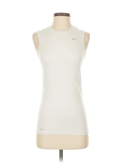 Pre-owned Nike Sleeveless T-shirt In White