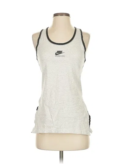 Pre-owned Nike Sleeveless Top Gray Halter Neckline Tops