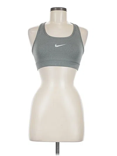 Pre-owned Nike Sleeveless Top Gray Halter Neckline Tops