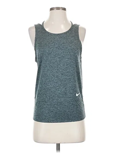 Pre-owned Nike Sleeveless Top Gray Scoop Neck Tops
