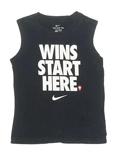 Pre-owned Nike Kids' Sleeveless T-shirt In Black
