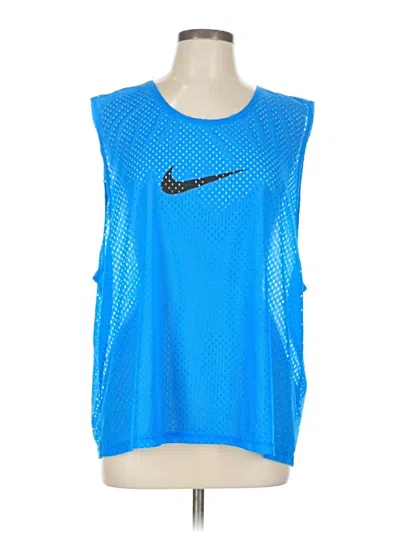 Pre-owned Nike Sleeveless T-shirt In Blue