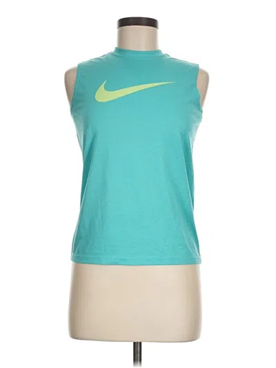 Pre-owned Nike Sleeveless T-shirt In Blue