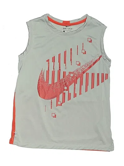 Pre-owned Nike Kids' Sleeveless T-shirt In Gray