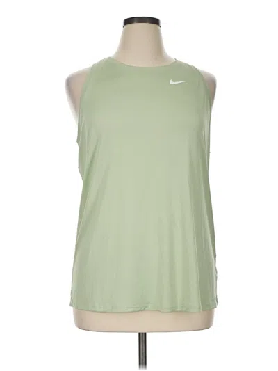 Pre-owned Nike Sleeveless T-shirt In Green