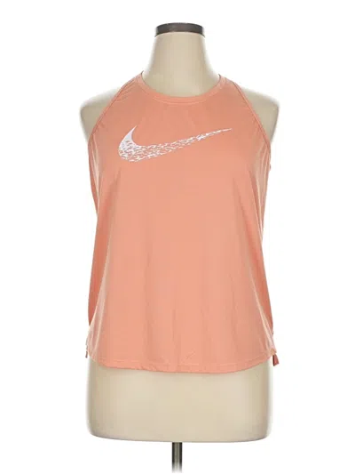 Pre-owned Nike Sleeveless T-shirt In Orange